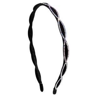 优娜柏丽韩国轻奢发饰碎发波浪发卡发箍女洗脸高级感水钻压发头箍