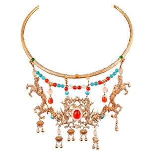 明制汉服配饰合金项圈古风项链晚明风婚嫁汉婚璎珞国风复古宫廷女