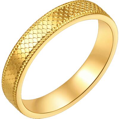 周生生永系列时光年轮足金戒指黄金对戒男款96048R计价