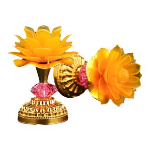 2026新款七彩莲花灯家用供灯菩萨供佛灯插电led佛灯长明灯佛前灯