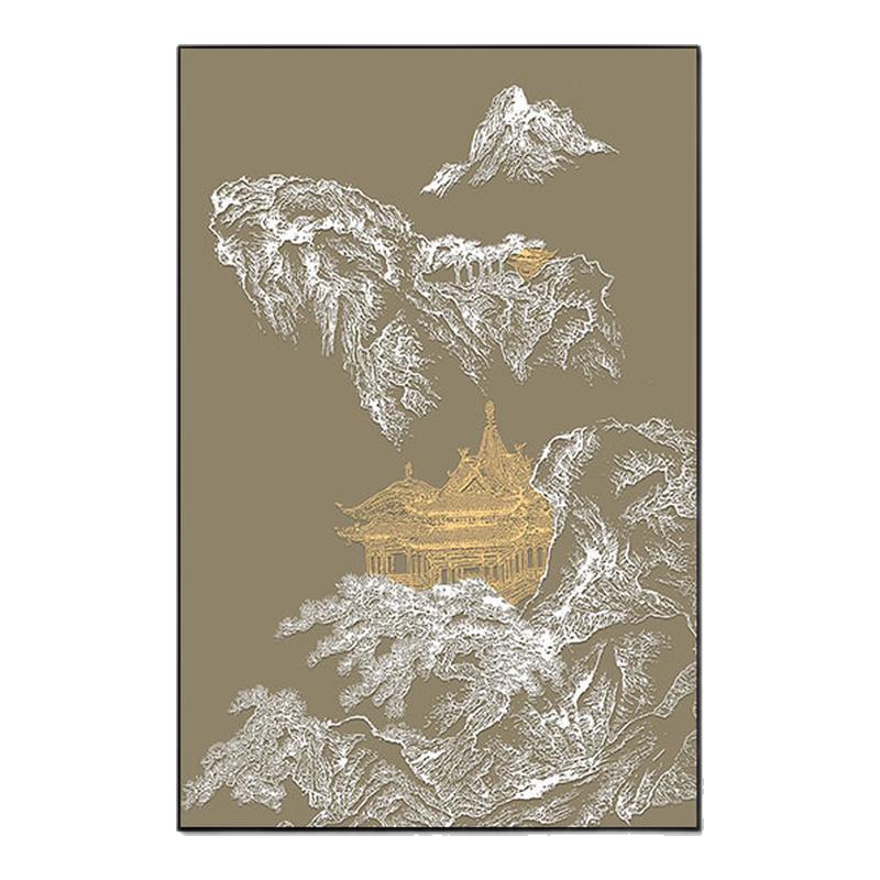 沐色新中式茶室装饰画