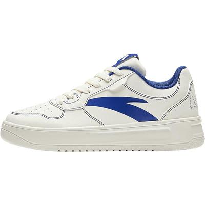 安踏轻松板鞋男子冬季厚底小白鞋舒适休闲鞋子轻便学生运动鞋子