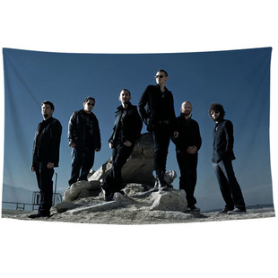 Linkin Park林肯公园贝宁顿写真周边装饰背景布海报挂布挂毯墙布