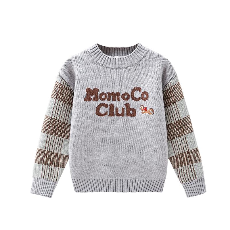 MOMOCO玛米玛卡男童加厚弹力毛衣