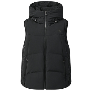 FILA 斐乐官方女士羽绒马甲2025冬新款时尚休闲基础保暖连帽外套