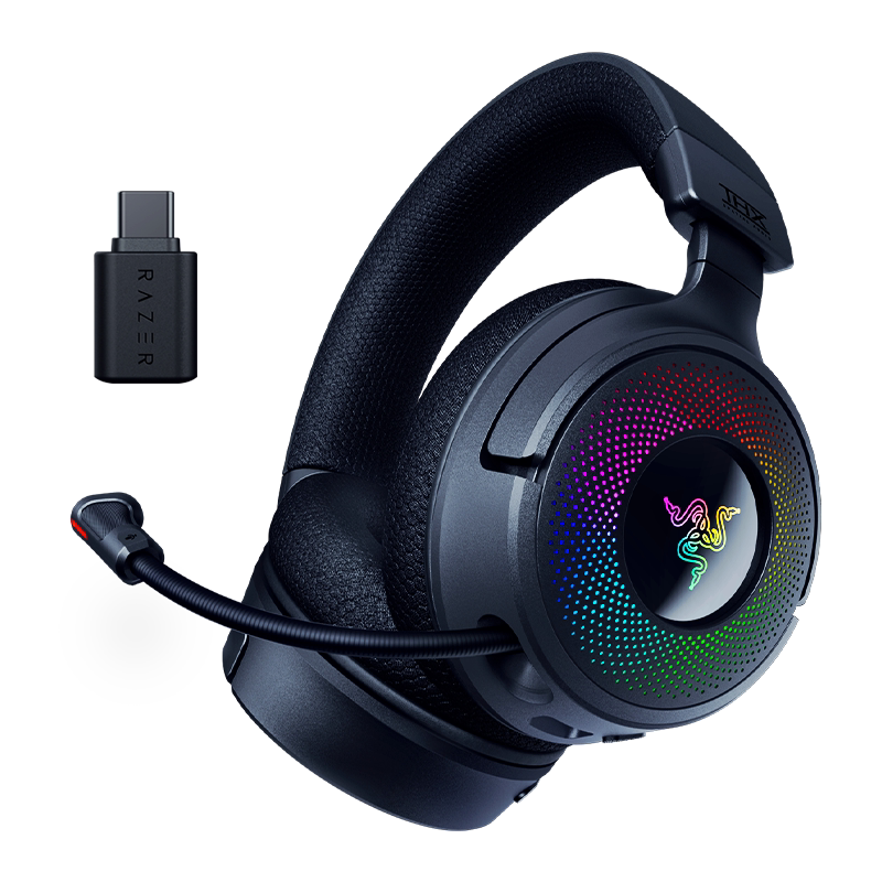 雷蛇(Razer)北海巨妖V4头戴式 无线蓝牙RGB电竞游戏耳机耳麦