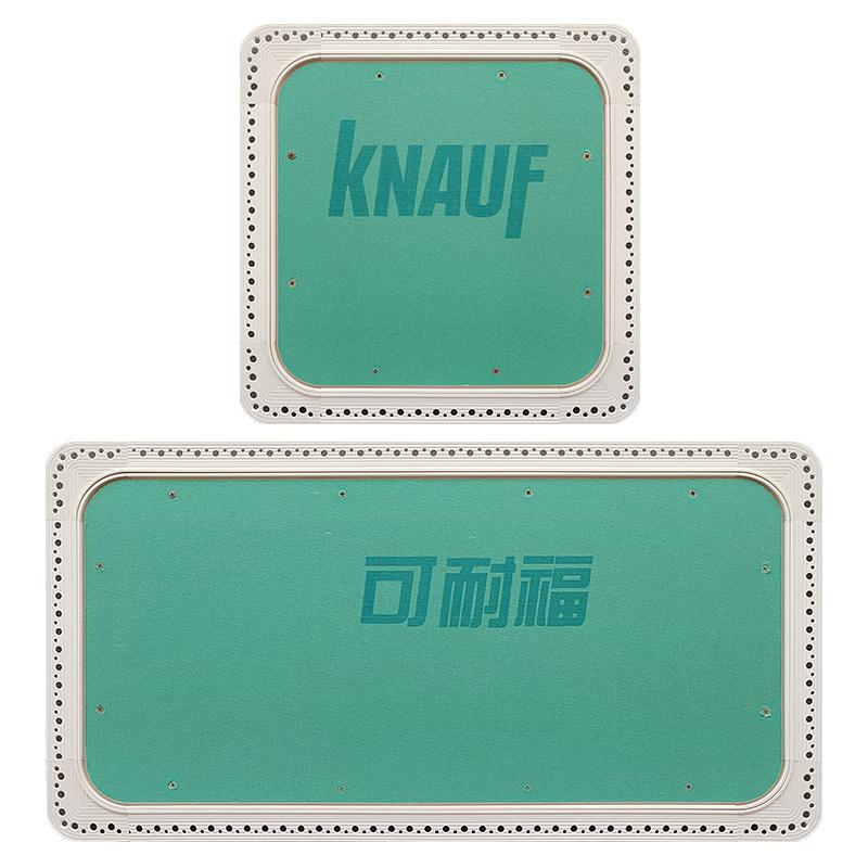 德国可耐福KNAUF耐水石膏板配置圆弧圆角石膏板隐藏式隐形检修口