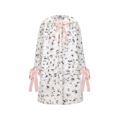 GirlyFancyClub獭兔毛皮草大衣