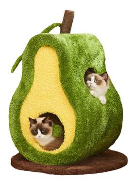 喵想树水果系列牛油果猫窝