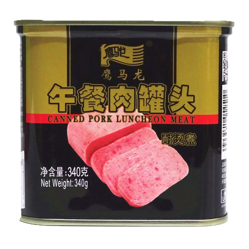 鹰马龙午餐肉罐头340g即食罐头