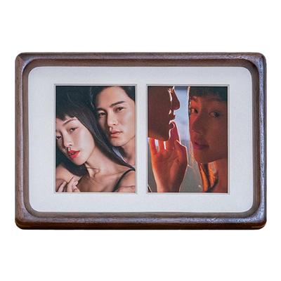 实木相框摆台黑胡桃定制打印照片