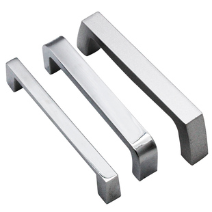 海坦五金明装把手LS510锌合金拉手亮铬LS514孔距工业设备柜门拉手