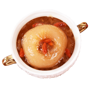 桃顺意冰糖烤梨整颗400g*6罐正品整箱砀山酥梨银耳枸杞炖梨