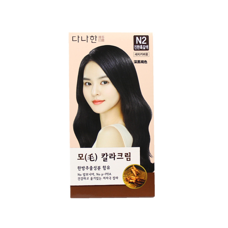 韩国多娜娴自然植物染发剂无异味
