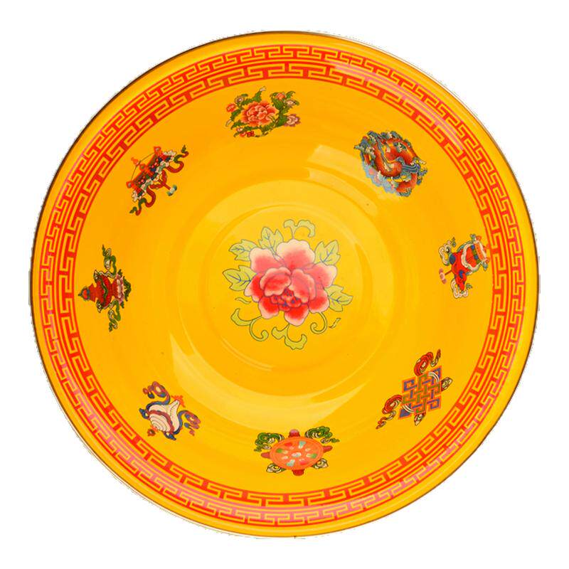 藏式八吉祥搪瓷洗脸盆 搪瓷洗手盆 净水盆送上师新款特价包邮
