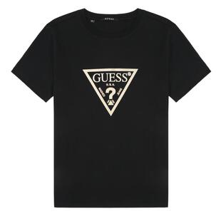 GUESS男女同款美式百搭通勤大logo短袖T恤-MO2K9403