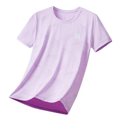 奥特莱斯运动短袖t恤女夏季薄款冰丝半袖弹力透气速干健身上衣