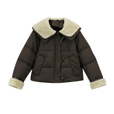 焦糖原风保暖韩系简约穿搭羽绒服