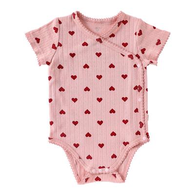 夏季婴儿短哈护肚全棉A类ins风