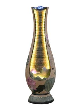 新中式落地循环水景摆件