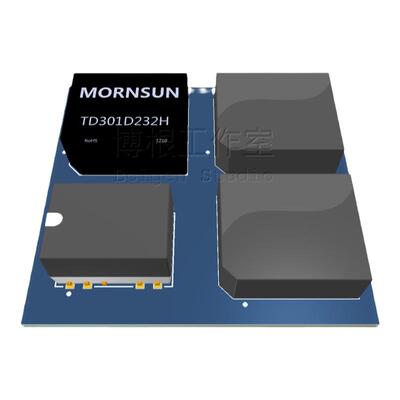 金升阳RS232隔离模块PCB封装库 MORNSUN AD格式 Altium 带3D模型