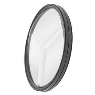 LIPA丽拍 三棱镜相机滤镜光学玻璃特效三排棱镜重影镜摄影滤镜全景虚化滤镜片相机滤镜67mm82mm