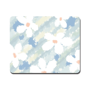 简约花朵鼠标垫子高颜值女生办公室电脑键盘垫子家用学生学习桌垫