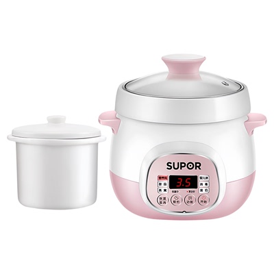 SUPOR/苏泊尔 DZ09YC7-20电炖锅隔水电炖盅燕窝煮粥锅煲汤锅0.9L