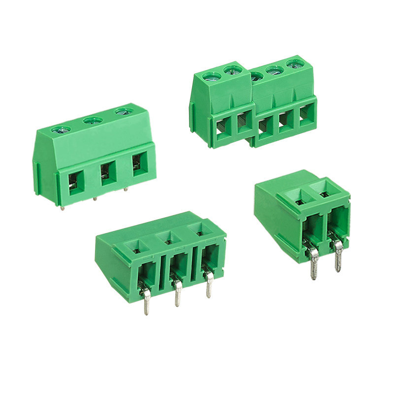 DERKS焊接线路板PCB接线端子YB312-500/508/762 螺钉式可拼接铜脚