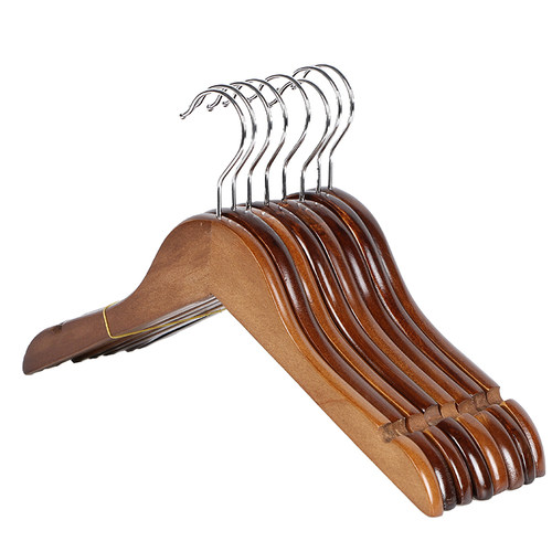 复古实木儿童衣架小童家用挂衣32cm加厚婴幼儿专用小号孩子服装店