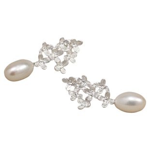 【月桂雅集 椿屿】诗意纯银珍珠耳环原创设计新中式小众气质礼物