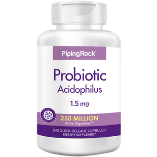 pipingrock朴诺益生菌活性嗜酸便秘润肠清肠便秘腹胀美国原装进口