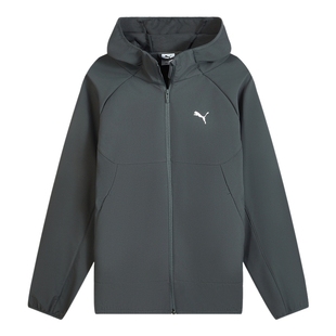 PUMA彪马拒水薄绒内里连帽外套秋男运动梭织夹克 693544-44