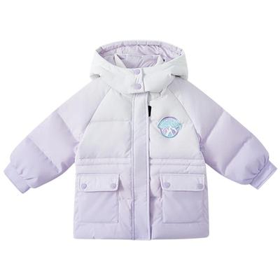 渐变长款童装moomoo渐变羽绒服