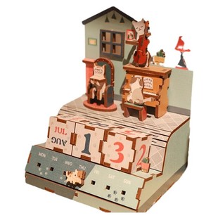 先锋书店拼装万年历 桌面摆件日历DIY创意装饰品生日礼物