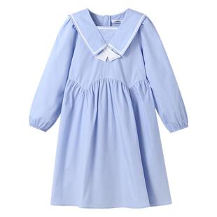 【商场同款】安奈儿童装女童长袖连衣裙春新款纯棉AG513590