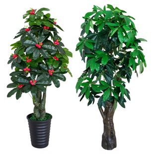 假花仿真发财树装饰植物室内假盆栽客厅花大型落地树绿植塑料盆景