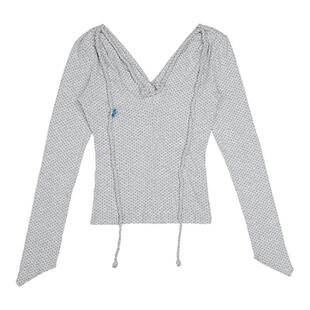 【鞠婧祎虞书欣明星同款】Effet de Soleil波点长袖T恤女新品26