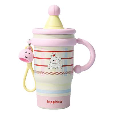 俏皮龙保温杯吸管杯2025新款大容量冰霸杯316不锈钢保冷水杯女生