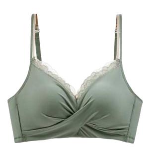 俞兆林内衣女小胸聚拢无钢圈收副乳防下垂夏季文胸罩加厚平胸专用