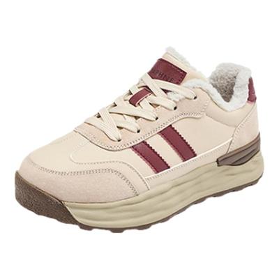 达芙妮加绒运动鞋女保暖棉鞋