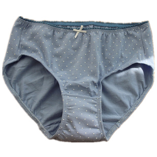 原韩国3条装 纯棉内裤女 抗菌简约中腰全棉女士三角裤大码裤头