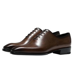 【陈龙同款】Truffaut固特异男鞋真皮琴底一片式牛津鞋透气皮鞋男