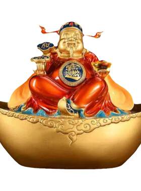 全铜中式元宝财神摆件入户玄关