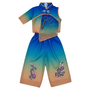 新款儿童小算盘舞蹈演出服算一算舞蹈服珠神算口诀民族舞表演服装