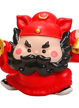 九华山祝福办公室钟馗防小人招财平安桌面工位职场去霉运流水摆件