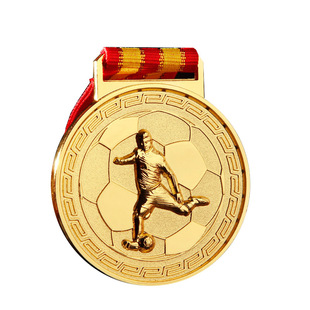 儿童足球奖牌金银铜奖杯亲子运动会比赛冠军通用专业定制金牌挂牌