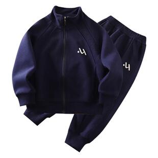 男童春秋套装2026新款春装中大童男孩休闲运动儿童潮酷童装两件套