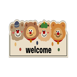 超薄1mm入户门地垫卡通家用不卡门门垫门厅免洗耐脏可剪裁地毯