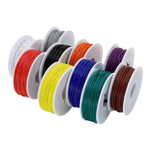 美标1007电子线镀锡铜16-30AWG电子设备LED电路配线DIY电线卷装